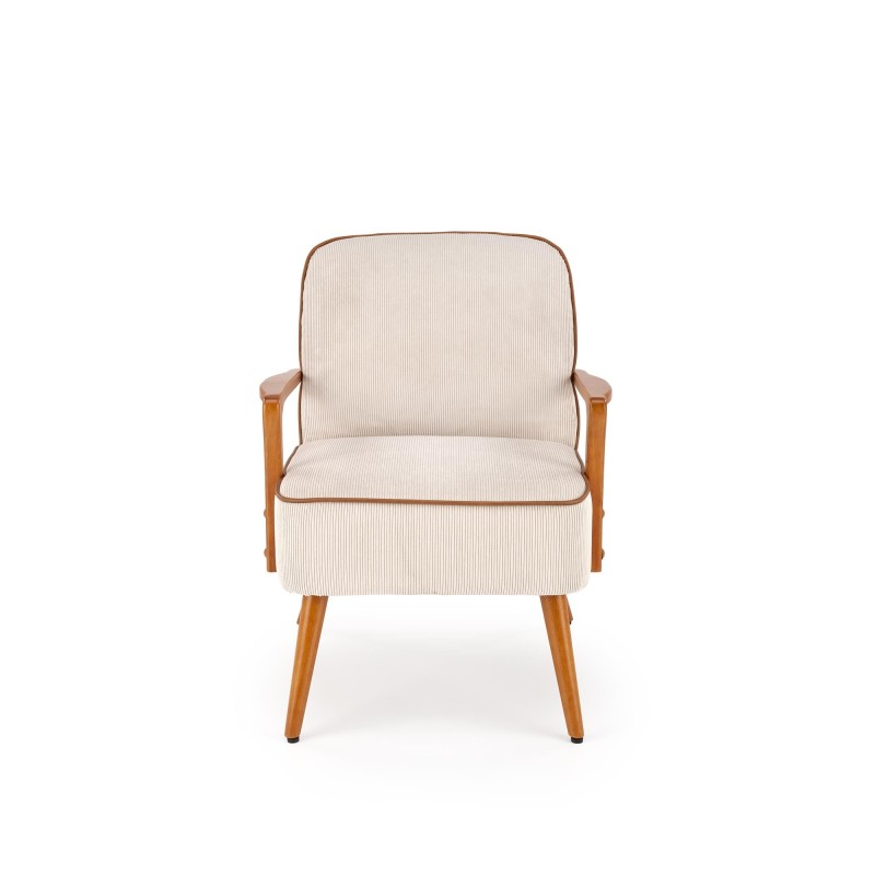 'PASTORE Relaxation Armchair Light Beige / Light Walnut' 'PASTORE Relaxation Armchair Light Beige / Light Walnut'