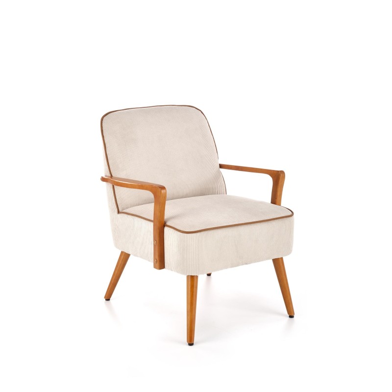 'PASTORE Relaxation Armchair Light Beige / Light Walnut' 'PASTORE Relaxation Armchair Light Beige / Light Walnut'