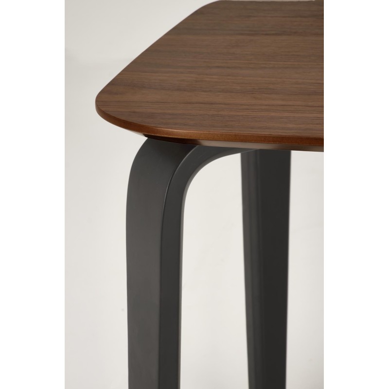 'PEDRO Table, Walnut Top, Black Leg' 'PEDRO Table, Walnut Top, Black Leg'