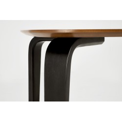 'PEDRO Table, Walnut Top, Black Leg' 'PEDRO Table, Walnut Top, Black Leg'