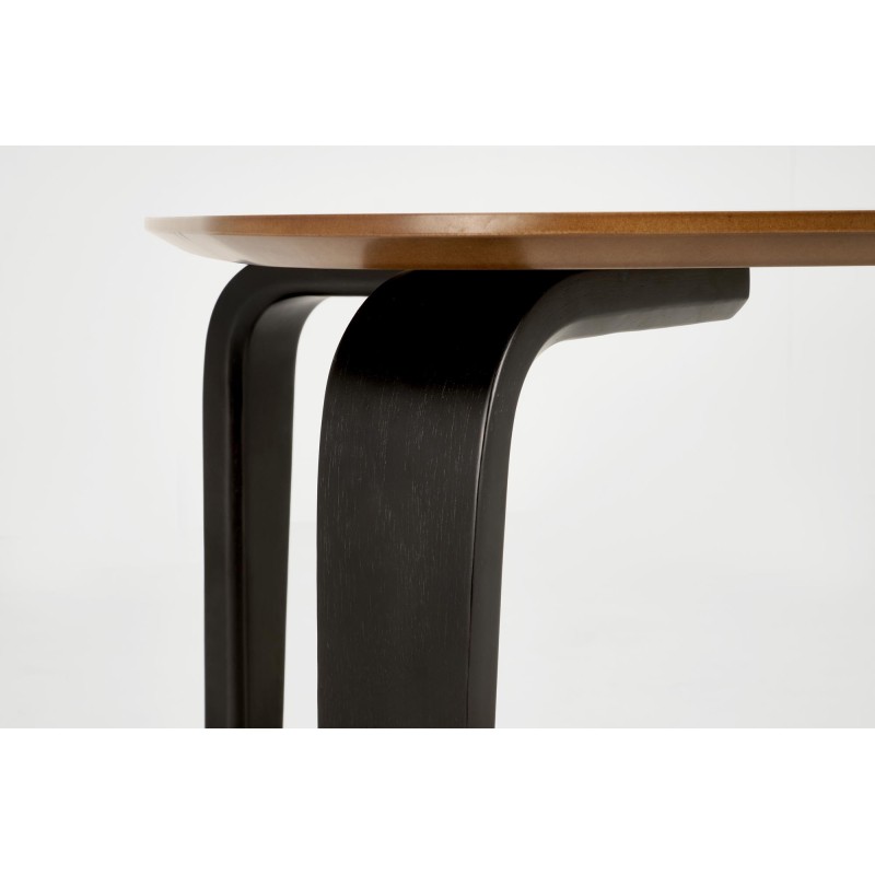 'PEDRO Table, Walnut Top, Black Leg' 'PEDRO Table, Walnut Top, Black Leg'
