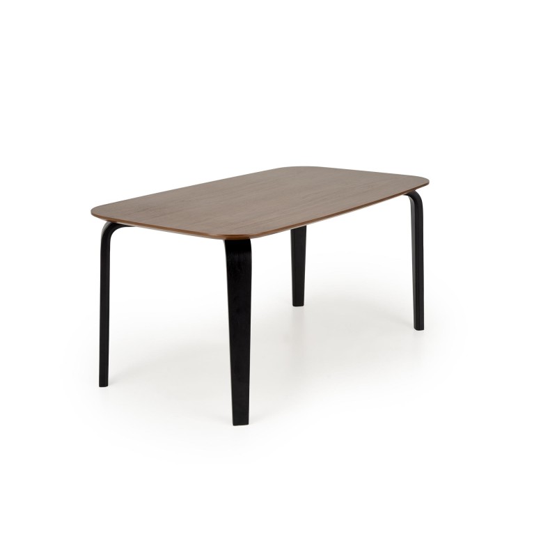 'PEDRO Table, Walnut Top, Black Leg' 'PEDRO Table, Walnut Top, Black Leg'
