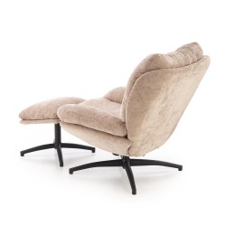 'PESTO Armchair with Footstool / Rocking Function, Beige' 'PESTO Armchair with Footstool / Rocking Function, Beige'