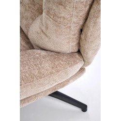 'PESTO Armchair with Footstool / Rocking Function, Beige' 'PESTO Armchair with Footstool / Rocking Function, Beige'