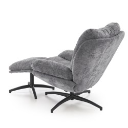 'PESTO Armchair with Footstool / Rocking Function, Ash Grey' 'PESTO Armchair with Footstool / Rocking Function, Ash Grey'
