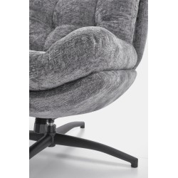 'PESTO Armchair with Footstool / Rocking Function, Ash Grey' 'PESTO Armchair with Footstool / Rocking Function, Ash Grey'