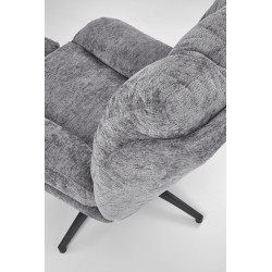 'PESTO Armchair with Footstool / Rocking Function, Ash Grey' 'PESTO Armchair with Footstool / Rocking Function, Ash Grey'