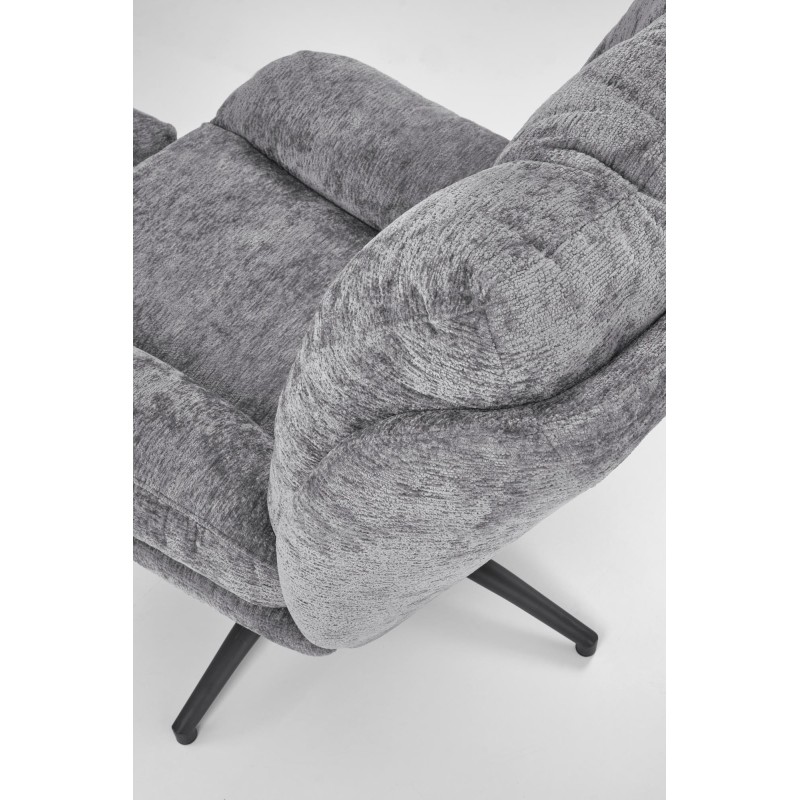 'PESTO Armchair with Footstool / Rocking Function, Ash Grey' 'PESTO Armchair with Footstool / Rocking Function, Ash Grey'