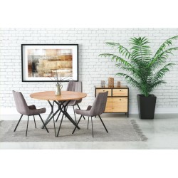 'PIXEL2 Golden Oak / Black Table'