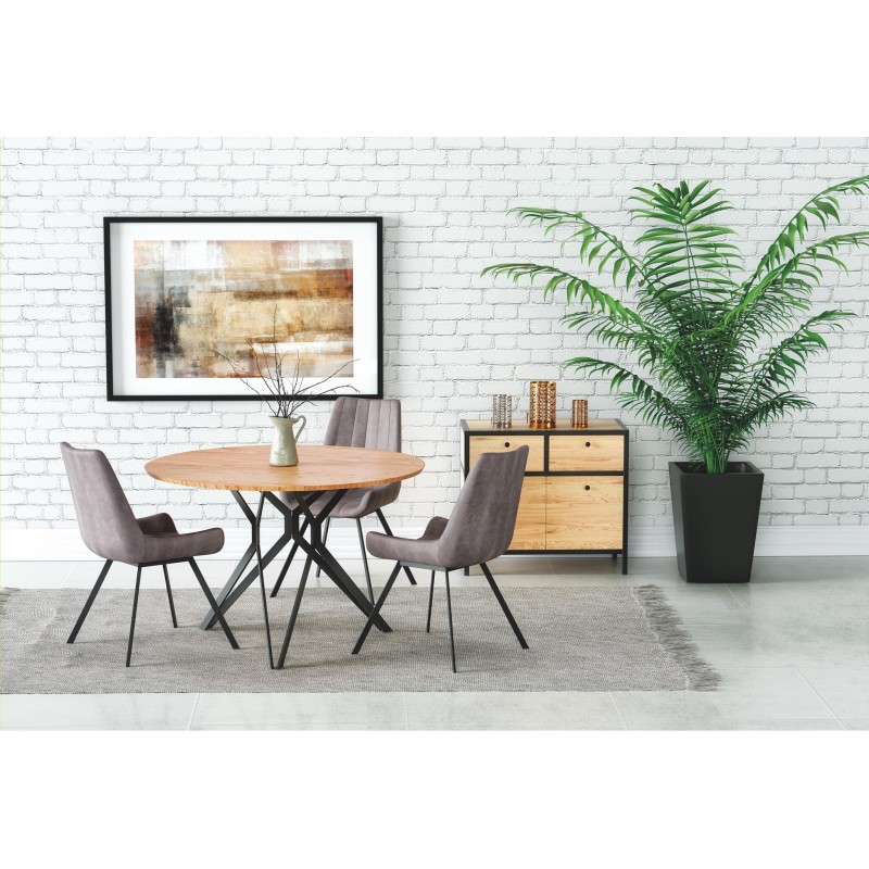 'PIXEL2 Golden Oak / Black Table'