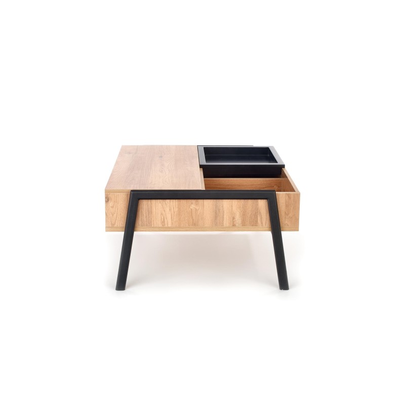 'PODIUM Coffee Table Top: Natural, Legs: Black' 'PODIUM Coffee Table Top: Natural, Legs: Black'