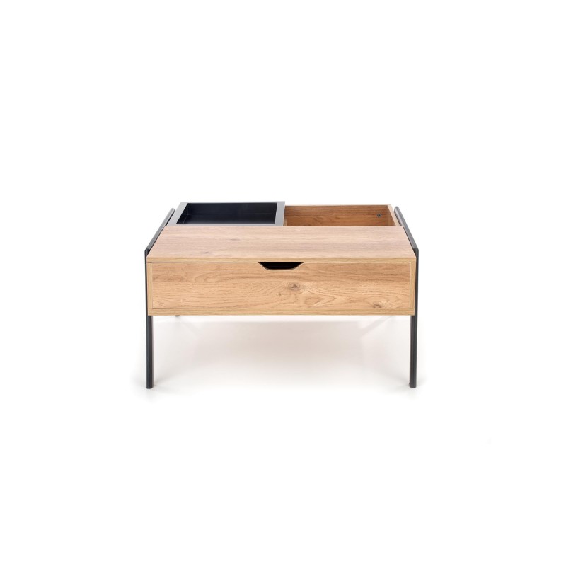 'PODIUM Coffee Table Top: Natural, Legs: Black' 'PODIUM Coffee Table Top: Natural, Legs: Black'