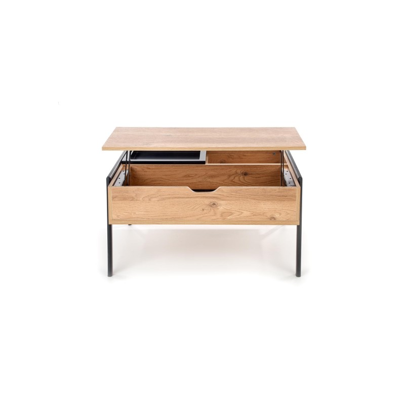 'PODIUM Coffee Table Top: Natural, Legs: Black' 'PODIUM Coffee Table Top: Natural, Legs: Black'