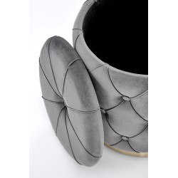 'POLLY Set of 2 Poufs, Ash' 'POLLY Set of 2 Poufs, Ash'