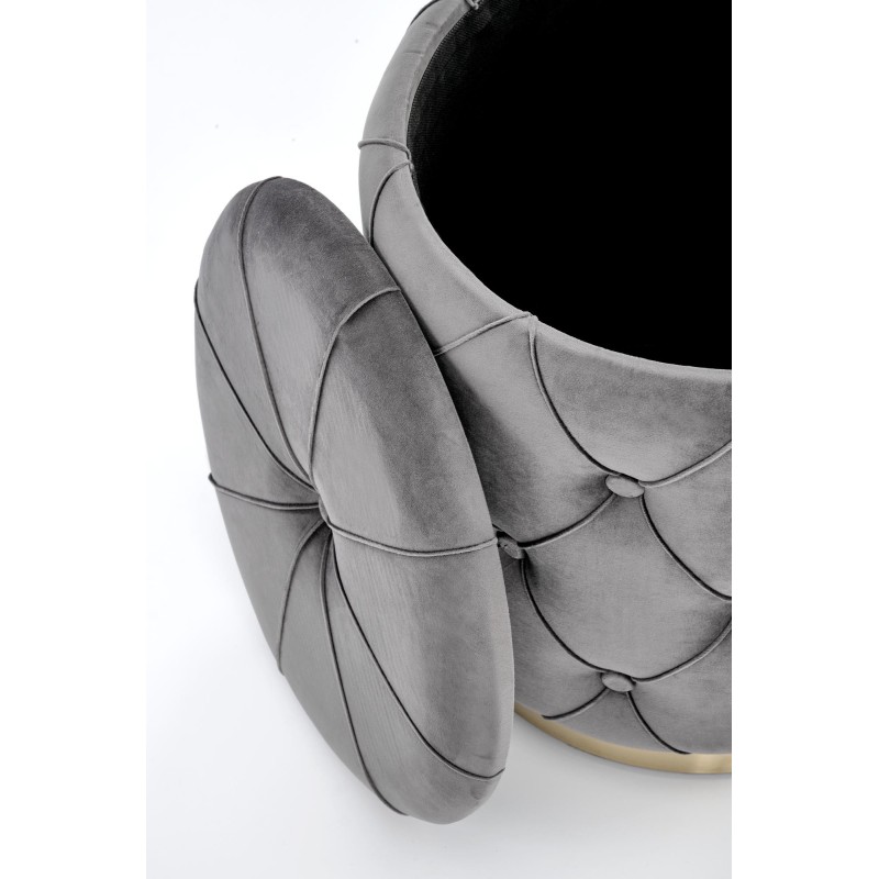 'POLLY Set of 2 Poufs, Ash' 'POLLY Set of 2 Poufs, Ash'