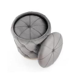 'POLLY Set of 2 Poufs, Ash' 'POLLY Set of 2 Poufs, Ash'