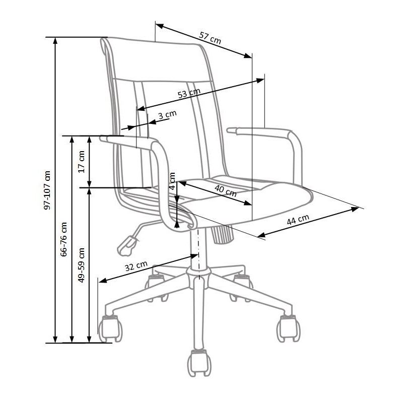 'PORTO 2 White Office Chair' 'PORTO 2 White Office Chair'