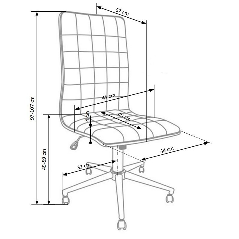 'PORTO White Office Chair' 'PORTO White Office Chair'