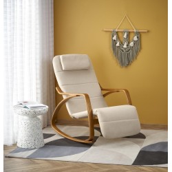 'PRIME Relaxation Armchair with Rocking Function, Beige'