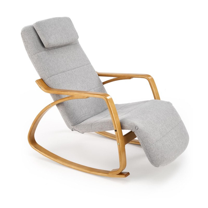 'PRIME Relaxation Armchair with Rocking Function in Ash Grey' 'PRIME Relaxation Armchair with Rocking Function in Ash Grey'