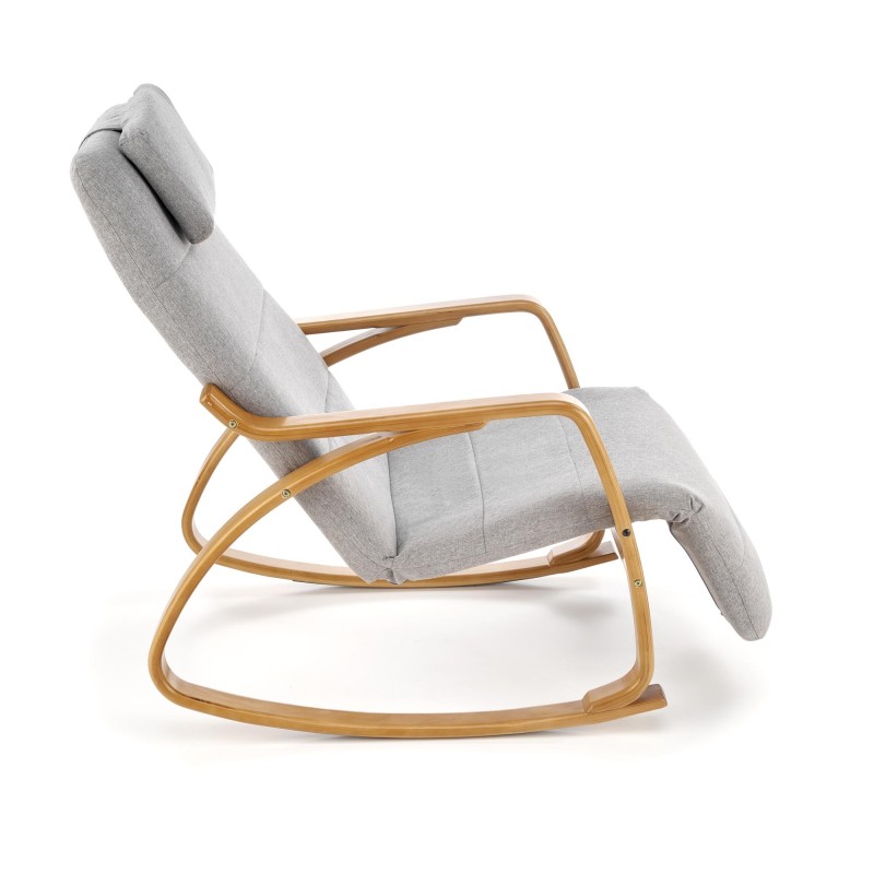 'PRIME Relaxation Armchair with Rocking Function in Ash Grey' 'PRIME Relaxation Armchair with Rocking Function in Ash Grey'