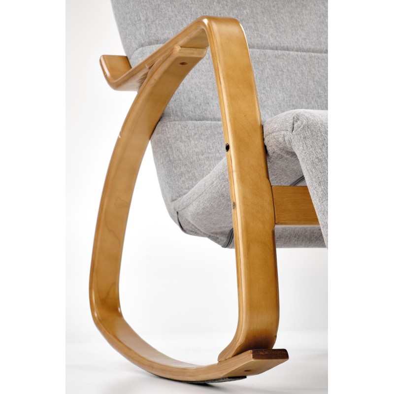 'PRIME Relaxation Armchair with Rocking Function in Ash Grey' 'PRIME Relaxation Armchair with Rocking Function in Ash Grey'
