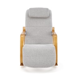 'PRIME Relaxation Armchair with Rocking Function in Ash Grey' 'PRIME Relaxation Armchair with Rocking Function in Ash Grey'