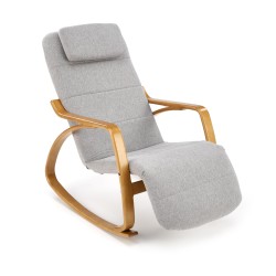'PRIME Relaxation Armchair with Rocking Function in Ash Grey' 'PRIME Relaxation Armchair with Rocking Function in Ash Grey'