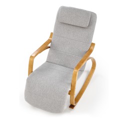 'PRIME Relaxation Armchair with Rocking Function in Ash Grey' 'PRIME Relaxation Armchair with Rocking Function in Ash Grey'