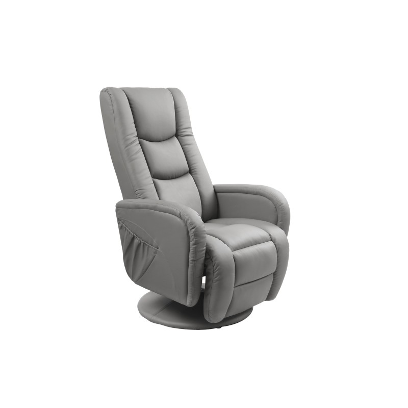 PULSAR recliner z funkcją masażu popielaty PULSAR recliner z funkcją masażu popielaty