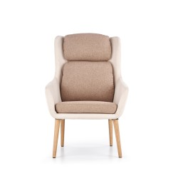 'PURIO Beige / Brown Relaxation Armchair' 'PURIO Beige / Brown Relaxation Armchair'