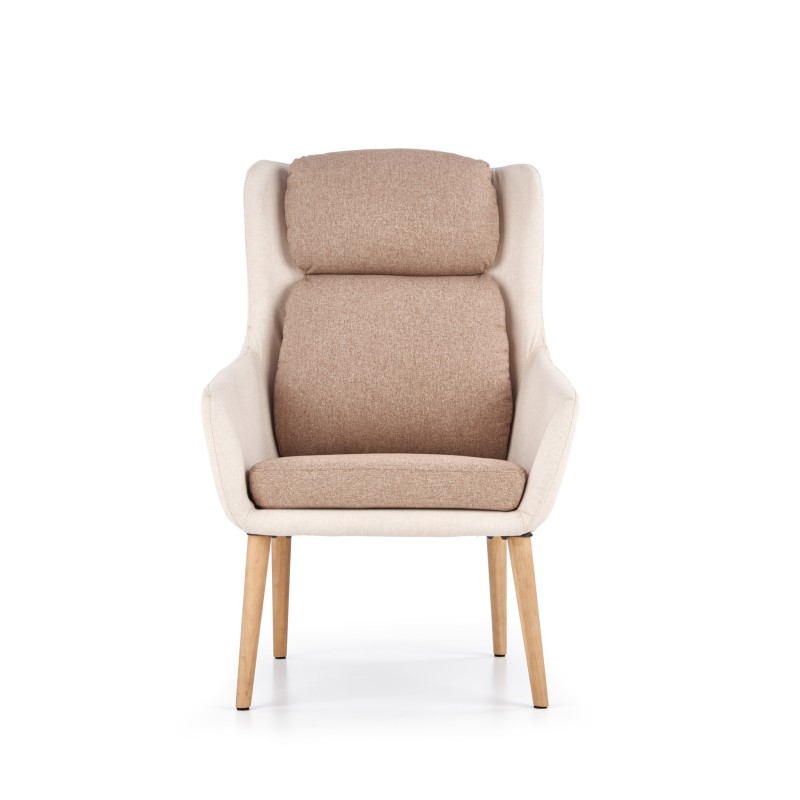 'PURIO Beige / Brown Relaxation Armchair' 'PURIO Beige / Brown Relaxation Armchair'