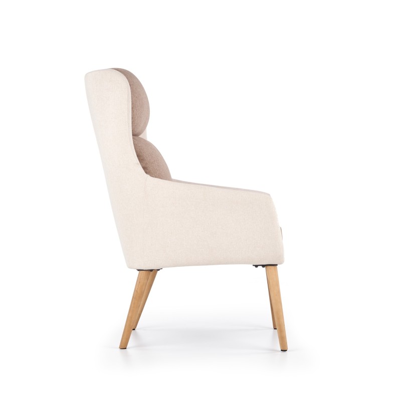 'PURIO Beige / Brown Relaxation Armchair' 'PURIO Beige / Brown Relaxation Armchair'