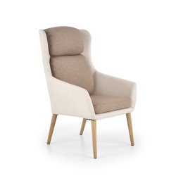 'PURIO Beige / Brown Relaxation Armchair' 'PURIO Beige / Brown Relaxation Armchair'