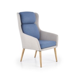 'PURIO Relaxation Chair Light Ash / Blue'