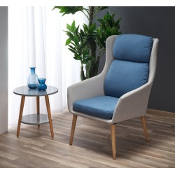 'PURIO Relaxation Chair Light Ash / Blue' 'PURIO Relaxation Chair Light Ash / Blue'
