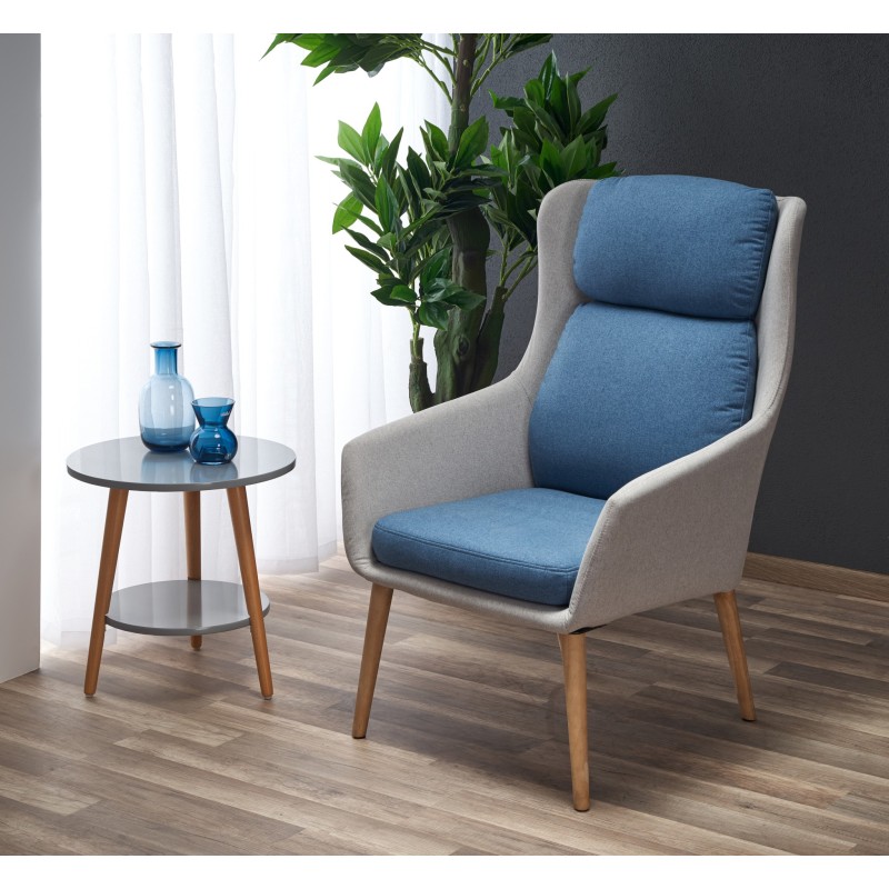 'PURIO Relaxation Chair Light Ash / Blue' 'PURIO Relaxation Chair Light Ash / Blue'