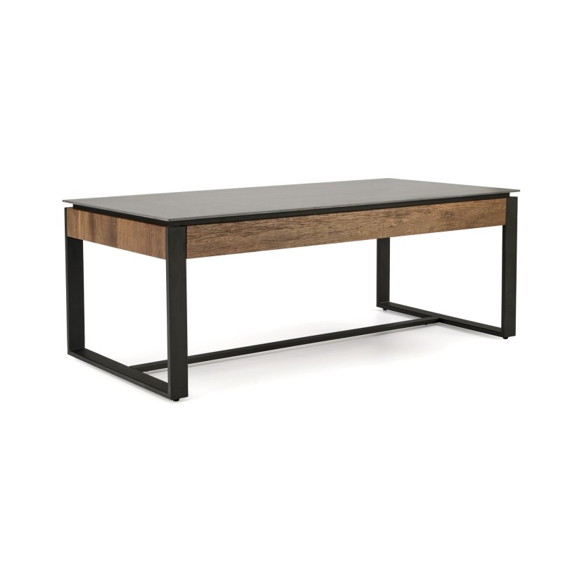'RAMONA Black Marble / Walnut Coffee Table' 'RAMONA Black Marble / Walnut Coffee Table'