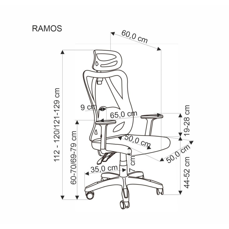 'RAMOS Black Office Chair' 'RAMOS Black Office Chair'
