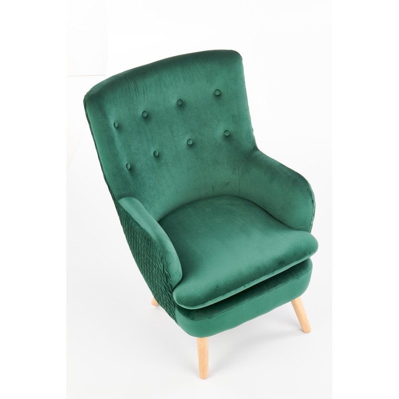 'RAVEL Relaxation Armchair Dark Green / Natural' 'RAVEL Relaxation Armchair Dark Green / Natural'