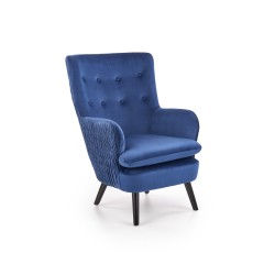 'RAVEL Relaxation Armchair Navy Blue / Black'