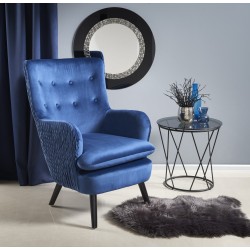 'RAVEL Relaxation Armchair Navy Blue / Black' 'RAVEL Relaxation Armchair Navy Blue / Black'