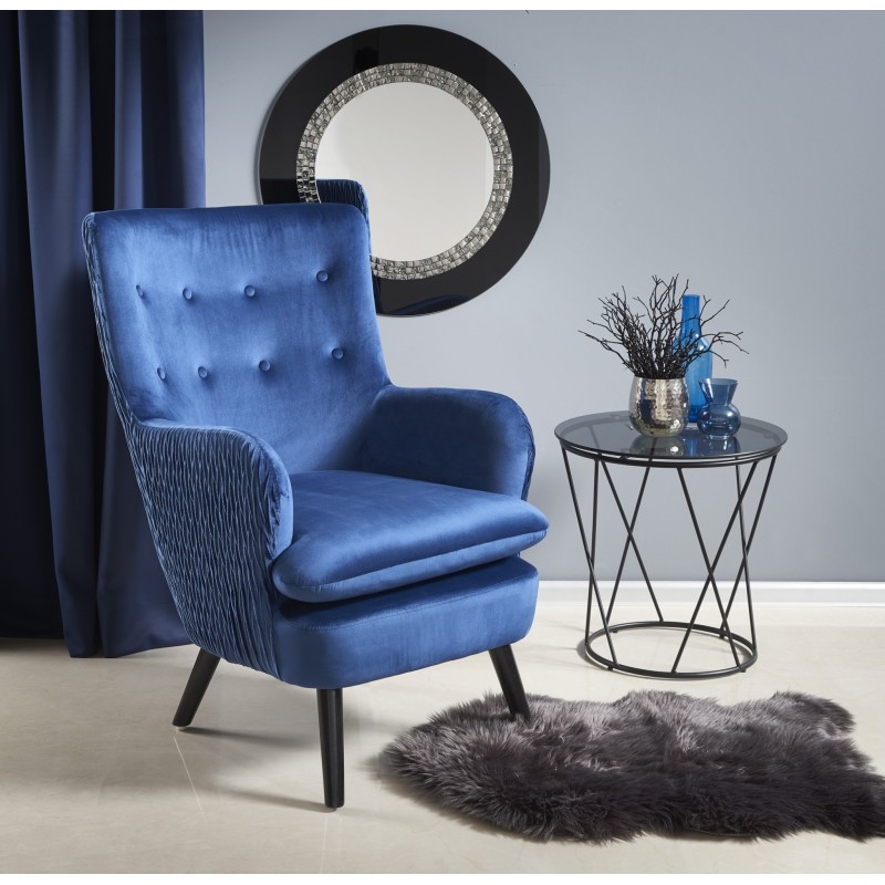 'RAVEL Relaxation Armchair Navy Blue / Black' 'RAVEL Relaxation Armchair Navy Blue / Black'