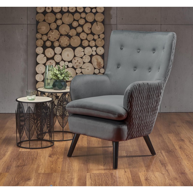 'RAVEL Relaxation Armchair in Ash Grey / Black' 'RAVEL Relaxation Armchair in Ash Grey / Black'