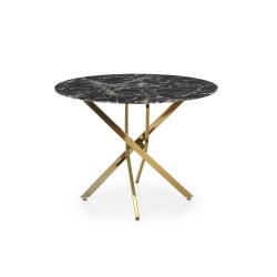 'RAYMOND 2 Table, Top - Black Marble, Legs - Gold' 'RAYMOND 2 Table, Top - Black Marble, Legs - Gold'