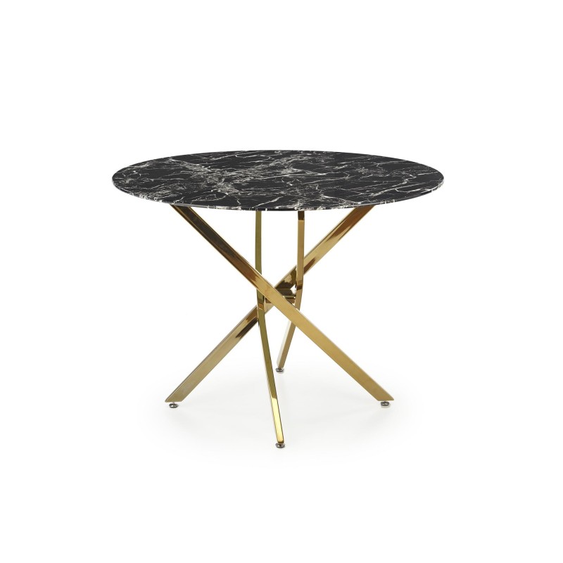 'RAYMOND 2 Table, Top - Black Marble, Legs - Gold' 'RAYMOND 2 Table, Top - Black Marble, Legs - Gold'