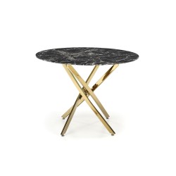 'RAYMOND 2 Table, Top - Black Marble, Legs - Gold' 'RAYMOND 2 Table, Top - Black Marble, Legs - Gold'