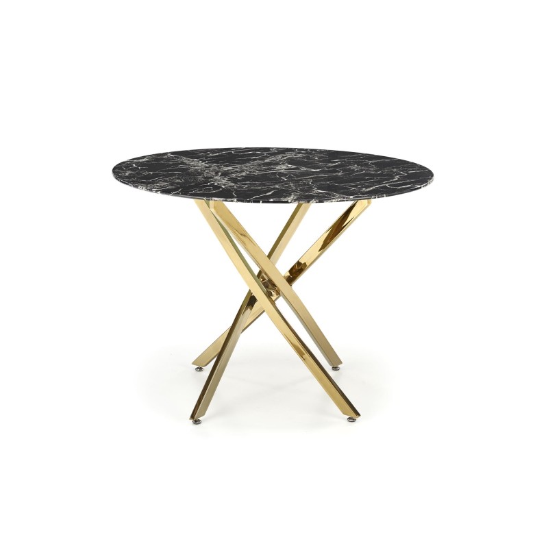 'RAYMOND 2 Table, Top - Black Marble, Legs - Gold' 'RAYMOND 2 Table, Top - Black Marble, Legs - Gold'
