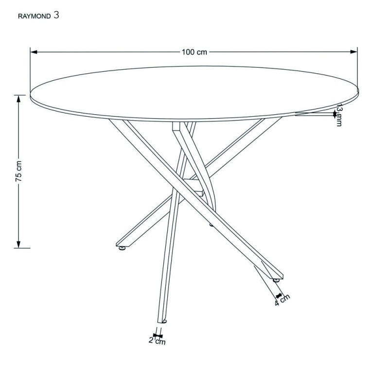 'RAYMOND 3 Table, Top - White Marble, Legs - Silver' 'RAYMOND 3 Table, Top - White Marble, Legs - Silver'
