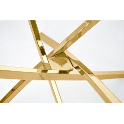 'RAYMOND Table, Top - Transparent, Legs - Gold' 'RAYMOND Table, Top - Transparent, Legs - Gold'